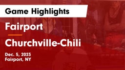 Fairport  vs Churchville-Chili  Game Highlights - Dec. 5, 2023
