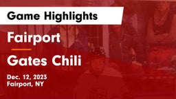 Fairport  vs Gates Chili  Game Highlights - Dec. 12, 2023