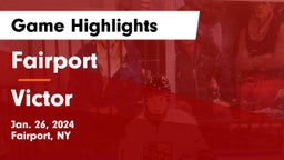 Fairport  vs Victor  Game Highlights - Jan. 26, 2024