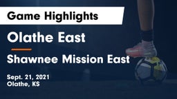 Olathe East  vs Shawnee Mission East  Game Highlights - Sept. 21, 2021