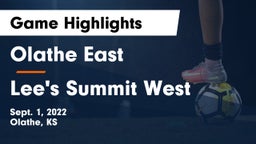 Olathe East  vs Lee's Summit West  Game Highlights - Sept. 1, 2022