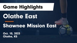 Olathe East  vs Shawnee Mission East  Game Highlights - Oct. 10, 2023