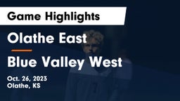 Olathe East  vs Blue Valley West  Game Highlights - Oct. 26, 2023