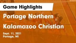 Portage Northern  vs Kalamazoo Christian  Game Highlights - Sept. 11, 2021