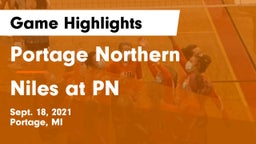 Portage Northern  vs Niles at PN  Game Highlights - Sept. 18, 2021