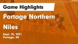 Portage Northern  vs Niles  Game Highlights - Sept. 25, 2021
