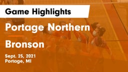 Portage Northern  vs Bronson  Game Highlights - Sept. 25, 2021