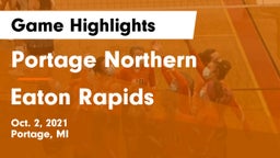 Portage Northern  vs Eaton Rapids  Game Highlights - Oct. 2, 2021