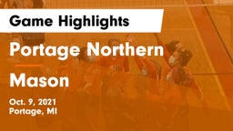 Portage Northern  vs Mason  Game Highlights - Oct. 9, 2021