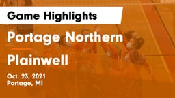 Portage Northern  vs Plainwell Game Highlights - Oct. 23, 2021