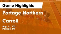 Portage Northern  vs Carroll  Game Highlights - Aug. 21, 2021