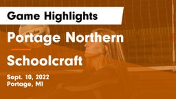 Portage Northern  vs Schoolcraft  Game Highlights - Sept. 10, 2022