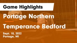 Portage Northern  vs Temperance Bedford Game Highlights - Sept. 10, 2022