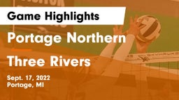Portage Northern  vs Three Rivers  Game Highlights - Sept. 17, 2022