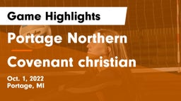 Portage Northern  vs Covenant christian Game Highlights - Oct. 1, 2022