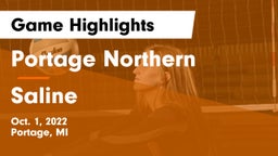 Portage Northern  vs Saline  Game Highlights - Oct. 1, 2022