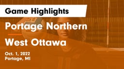 Portage Northern  vs West Ottawa  Game Highlights - Oct. 1, 2022
