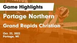 Portage Northern  vs Grand Rapids Christian  Game Highlights - Oct. 22, 2022