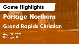 Portage Northern  vs Grand Rapids Christian  Game Highlights - Aug. 22, 2023