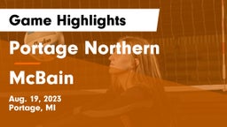 Portage Northern  vs McBain  Game Highlights - Aug. 19, 2023
