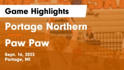 Portage Northern  vs Paw Paw  Game Highlights - Sept. 16, 2023