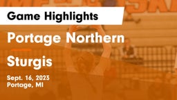 Portage Northern  vs Sturgis  Game Highlights - Sept. 16, 2023