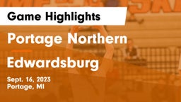 Portage Northern  vs Edwardsburg  Game Highlights - Sept. 16, 2023
