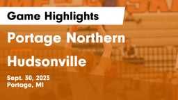 Portage Northern  vs Hudsonville  Game Highlights - Sept. 30, 2023