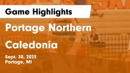 Portage Northern  vs Caledonia  Game Highlights - Sept. 30, 2023