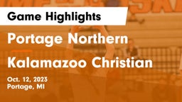 Portage Northern  vs Kalamazoo Christian  Game Highlights - Oct. 12, 2023