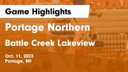 Portage Northern  vs Battle Creek Lakeview  Game Highlights - Oct. 11, 2023