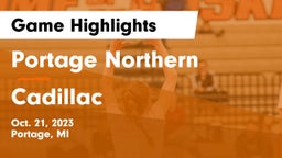 Portage Northern  vs Cadillac  Game Highlights - Oct. 21, 2023