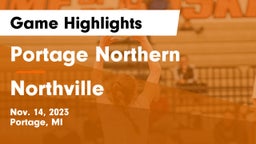 Portage Northern  vs Northville  Game Highlights - Nov. 14, 2023