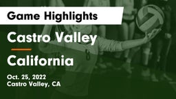 Castro Valley  vs California  Game Highlights - Oct. 25, 2022