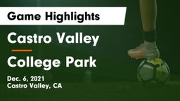 Castro Valley  vs College Park  Game Highlights - Dec. 6, 2021