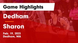 Dedham  vs Sharon  Game Highlights - Feb. 19, 2023
