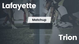 Matchup: Lafayette vs. Trion  2016