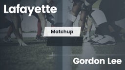 Matchup: Lafayette vs. Gordon Lee  2016