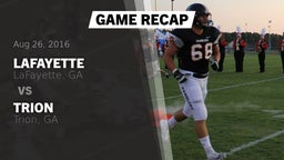 Recap: Lafayette  vs. Trion  2016