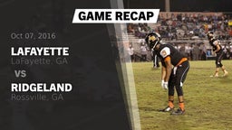 Recap: Lafayette  vs. Ridgeland  2016
