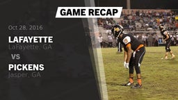 Recap: Lafayette  vs. Pickens  2016