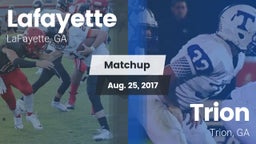 Matchup: Lafayette vs. Trion  2017