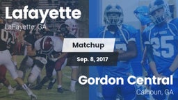 Matchup: Lafayette vs. Gordon Central   2017
