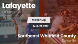 Matchup: Lafayette vs. Southeast Whitfield County 2017