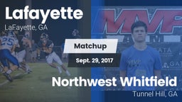 Matchup: Lafayette vs. Northwest Whitfield  2017