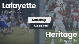 Matchup: Lafayette vs. Heritage  2017