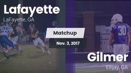 Matchup: Lafayette vs. Gilmer  2017