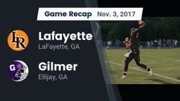 Recap: Lafayette  vs. Gilmer  2017