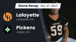Recap: Lafayette  vs. Pickens  2017
