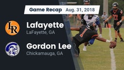 Recap: Lafayette  vs. Gordon Lee  2018